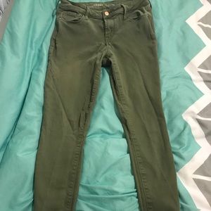 Olive Old Navy Rockstar Jeans